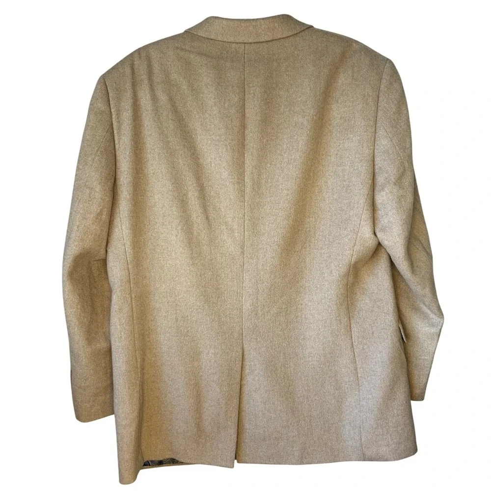 Turnbury est 1980 Mens Camelhair Blazer Sport Coat‎ Size 42R Tan Wool Blend